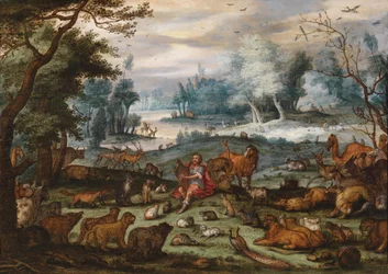 Orpheus betovert bomen en dieren